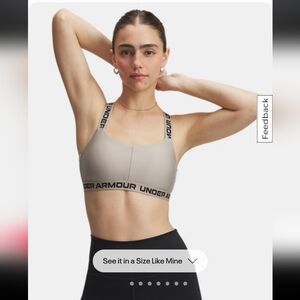 NWT Under Armour Womens In Timberwolf Taupe/black Color- Sizes M & L